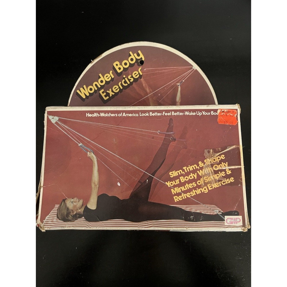 70's Vintage Wonder Body Exerciser In A Box- RARE w/ Instructions. Box GUC